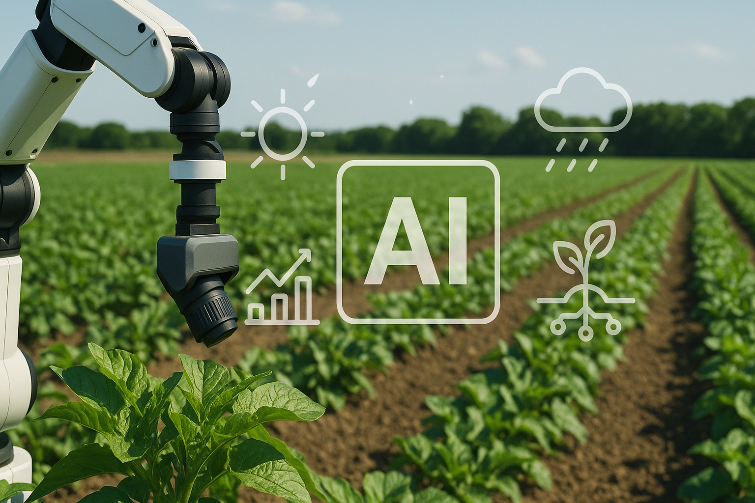 Descubre cómo la IA en la agricultura está revolucionando el campo con sensores, drones y predicciones inteligentes. Mejora tu producción y ahorra recursos con tecnología al alcance.